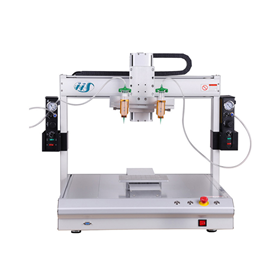 三轴单平台AB胶双液主动点胶机